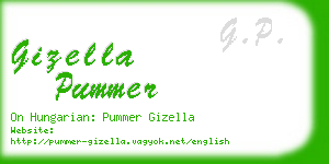 gizella pummer business card